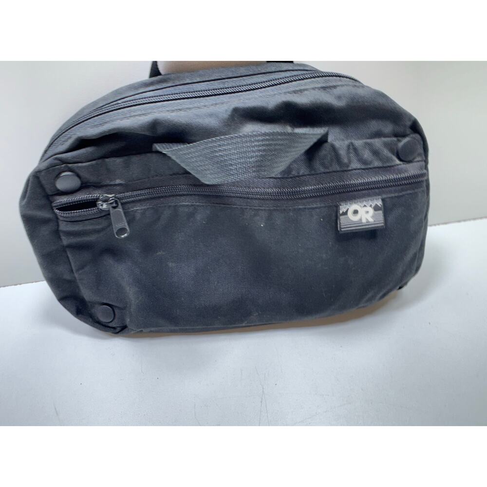 Outdoor Research Tactical Black Toiletry Bag Hanging Organizer Wet Dry Unisex